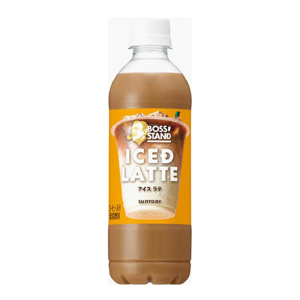 【ケース販売】ボススタンド アイス ラテ 450ml×24本