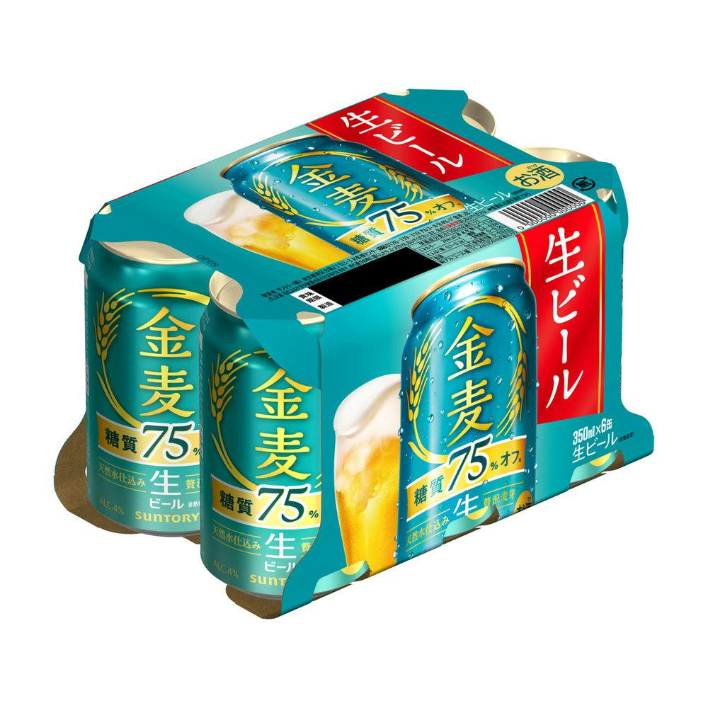 金麦　糖質７５％オフ　３５０ｍｌ×６