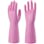 【CAINZ-DASH】ショーワグローブ 塩化ビニール手袋　簡易包装ビニール厚手１０双入　ピンク　Ｍサイズ NO132-MP10P【別送品】
