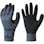 【CAINZ-DASH】ショーワグローブ 天然ゴム背抜き手袋　ＮＯ３１３グリップ（ソフトタイプ）　３双入り　ブラック　Ｍサイズ NO313-MBK【別送品】