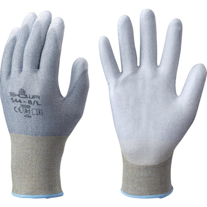 【CAINZ-DASH】ショーワグローブ 耐切創手袋　Ｎｏ５４４まとめ買い　ケミスターパームＦＳ　Ｎｏ５４４　１０双入　グレー　Ｓサイズ NO544-10PS【別送品】