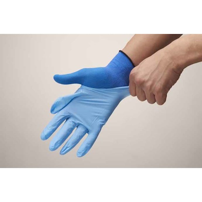 【CAINZ-DASH】ショーワグローブ ＥＸフィット手袋２０枚入り　Ｂ０６２０　ブルー　Ｍサイズ B0620-MB【別送品】