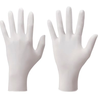 【CAINZ-DASH】ショーワグローブ ニトリルゴム使い捨て手袋　Ｎｏ８８４　ニトリスト・ホワイト１００枚入　ＳＳサイズ NO884-SS【別送品】