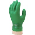 【CAINZ-DASH】ショーワグローブ 塩化ビニール手袋　まとめ買い　簡易包装グリーンジャージ　１０双入　Ｓサイズ NO600-S10P【別送品】