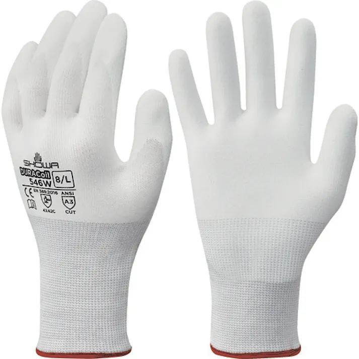 【CAINZ-DASH】ショーワグローブ 耐切創手袋 NO546W デュラコイル546W ホワイト XLサイズ NO546W-XL【別送品】