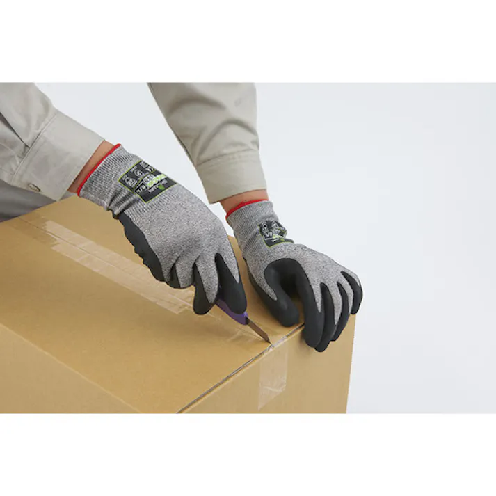 【CAINZ-DASH】ショーワグローブ 耐切創手袋 NO346 デュラコイル346 グレー XLサイズ NO346-XL【別送品】