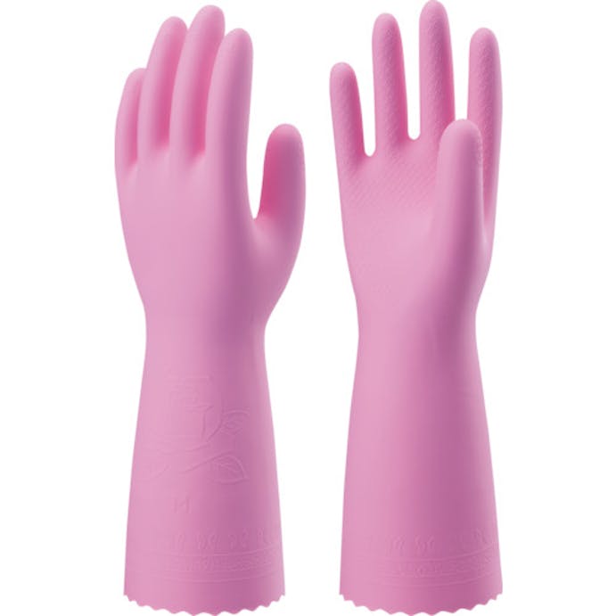 【CAINZ-DASH】ショーワグローブ 塩化ビニール手袋　ナイスハンドミュー厚手　ピンク　Ｓサイズ NHMIA-SP【別送品】