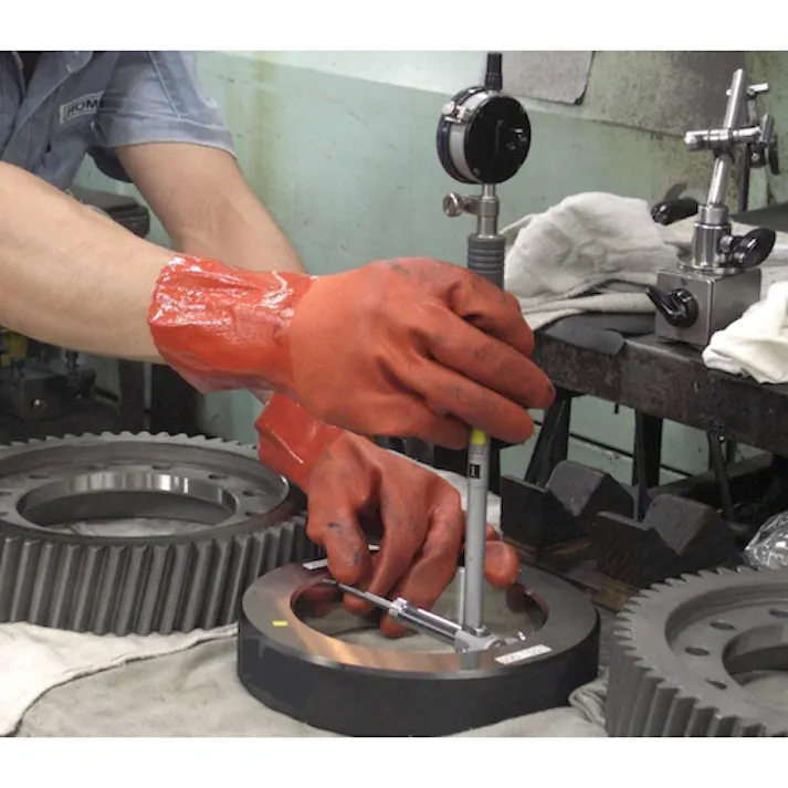 【CAINZ-DASH】ショーワグローブ 塩化ビニール手袋 まとめ買い 簡易包装ニュービニローブ(10双入) オレンジ LLサイズ NO610-LL10P【別送品】