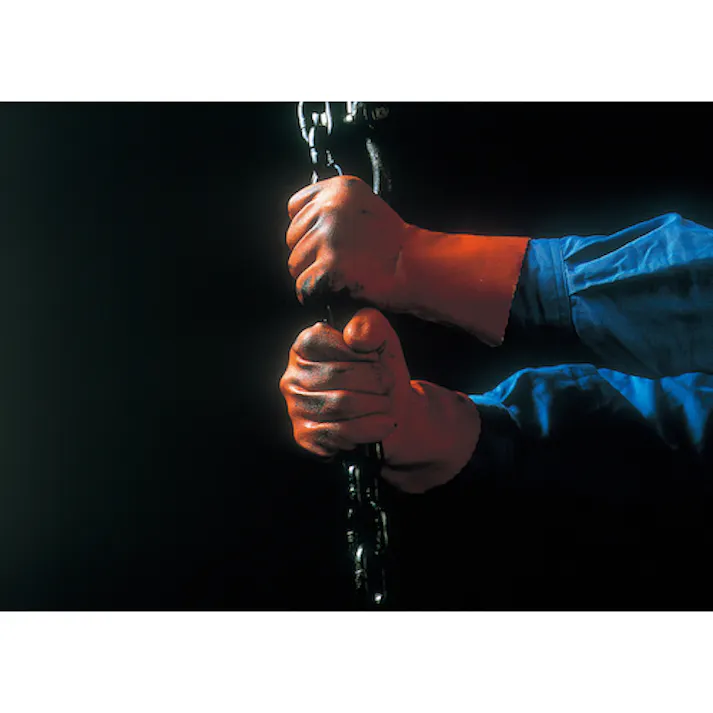 【CAINZ-DASH】ショーワグローブ 塩化ビニール手袋 No612ニュービニローブ2双パック オレンジ Mサイズ NO612-M【別送品】