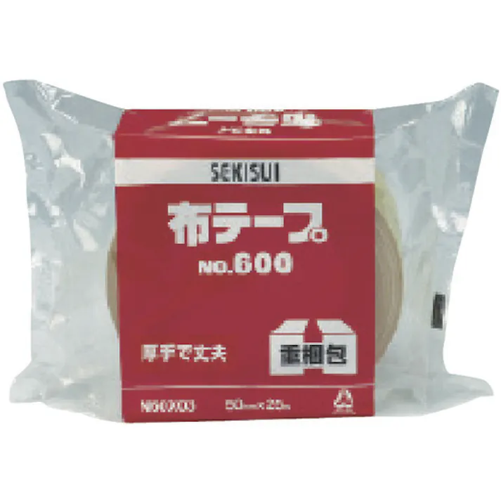 【CAINZ-DASH】積水化学工業 布テープNo.600 25x25 茶 N60X01【別送品】