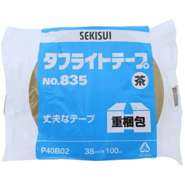 【CAINZ-DASH】積水化学工業 タフライトテープ#835 38X100 茶 P40B02【別送品】
