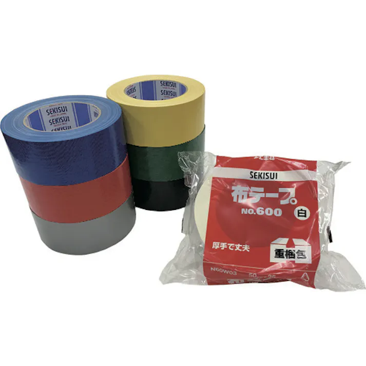 【CAINZ-DASH】積水化学工業 布テープ#600 50X25 赤 N60R03【別送品】