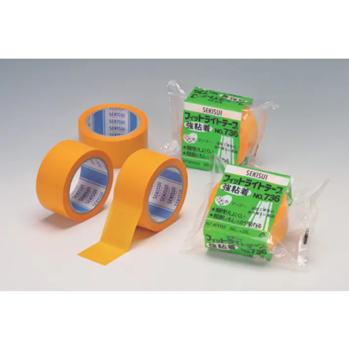 【CAINZ-DASH】積水化学工業 フィットライトテープ強粘着#736 50mm×25m マンゴー N736Y03【別送品】