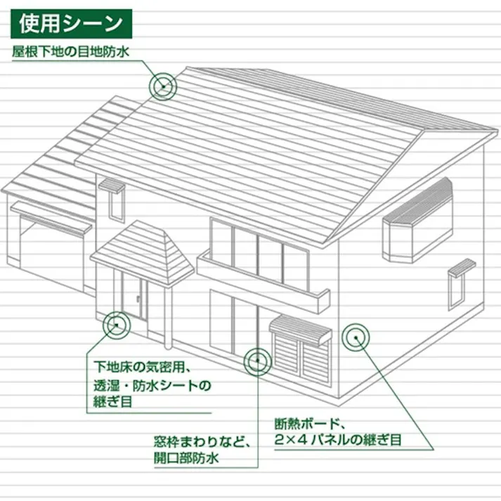 【CAINZ-DASH】積水化学工業 気密防水テープNo.740 75x20 黒 N740K02【別送品】