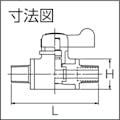 【CAINZ-DASH】積水化学工業 ミニボール　オネジＲ１／４×オネジＲ１／４ MV6OO【別送品】