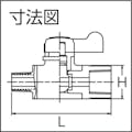 【CAINZ-DASH】積水化学工業 ミニボール　オネジＲ３／８×メネジＲｃ３／８ MV6NF【別送品】