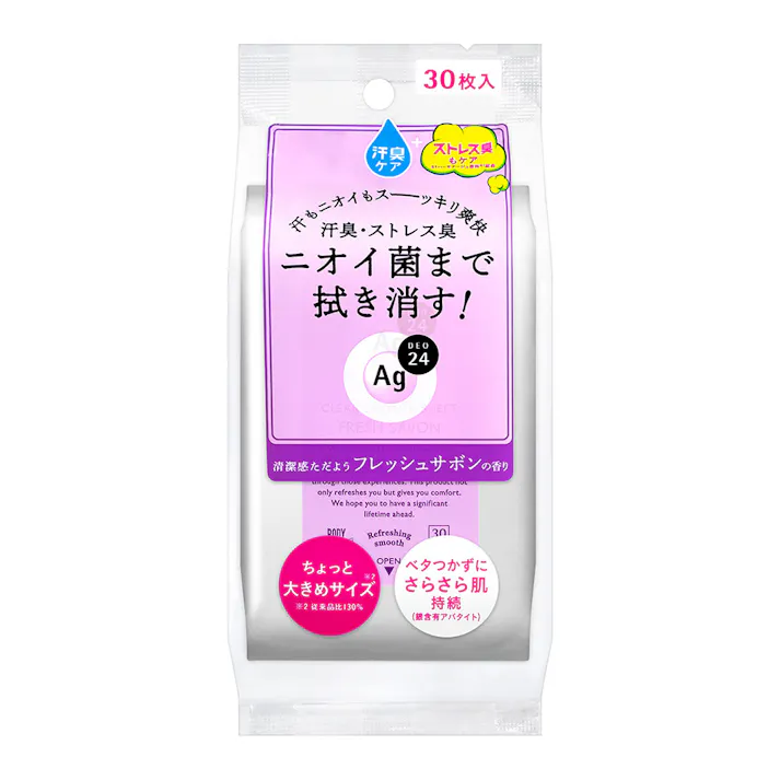 エージー24 クリアシャワーシート フレッシュサボン 30枚入