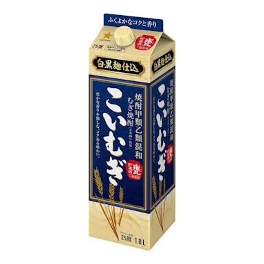 サッポロ 焼酎甲類乙類混和麦焼酎 こいむぎ 25度 紙パック 1800ml【別送品】