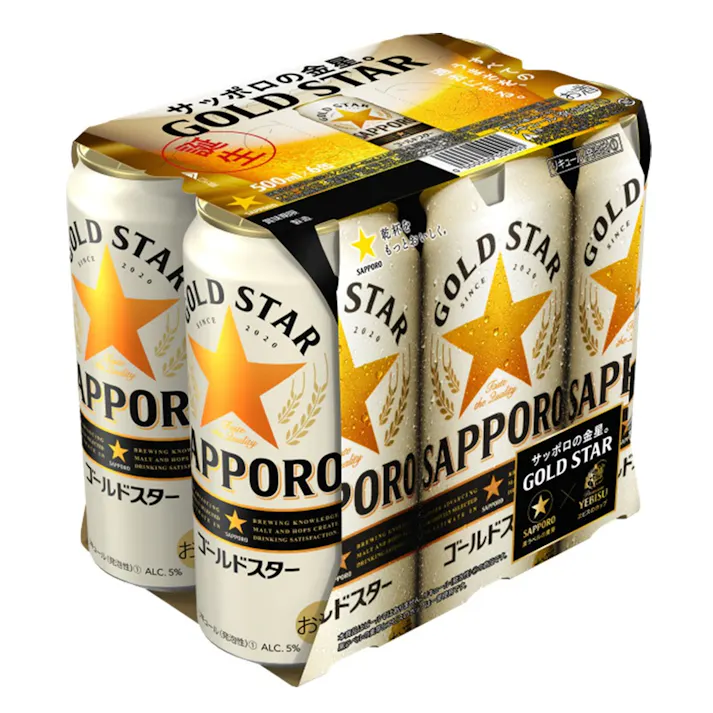 サッポロ GOLD STAR 500ml×6本