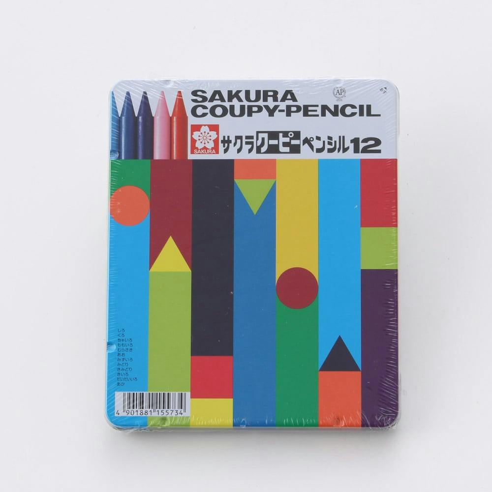 サクラ クーピーペンシル 12色 紙箱入り - 文房具・ステーショナリー