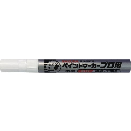 サクラクレパス ペイントマーカープロ用 中字 白 KPMK-M-50W 工業用マーカー(工業用マーカー) サクラクレパス ペイントマーカープロ用 中字 白 KPMK-M-50W 工業用マーカー(工業用マーカー)