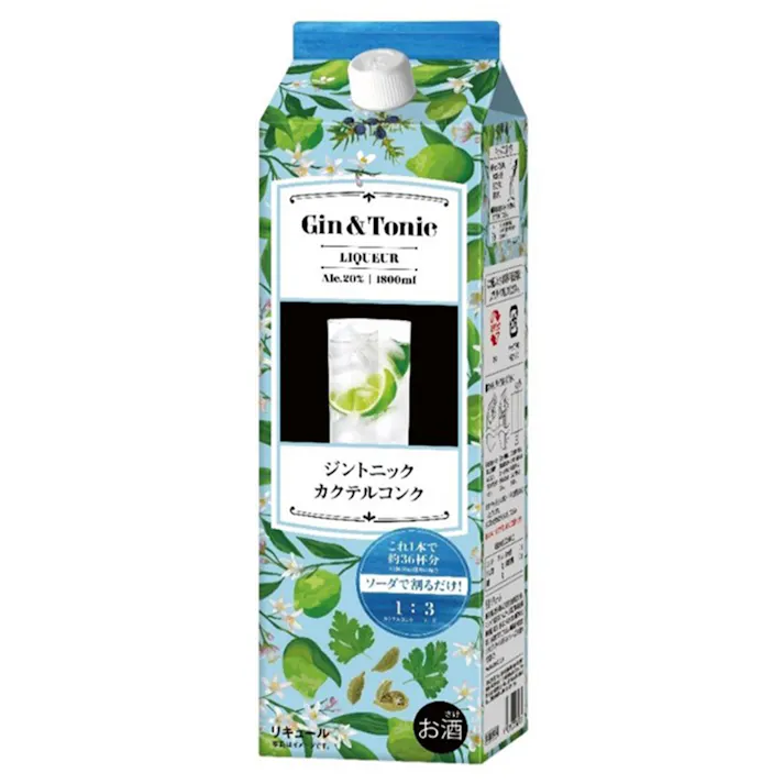 ジントニック カクテルコンク 1.8L【別送品】