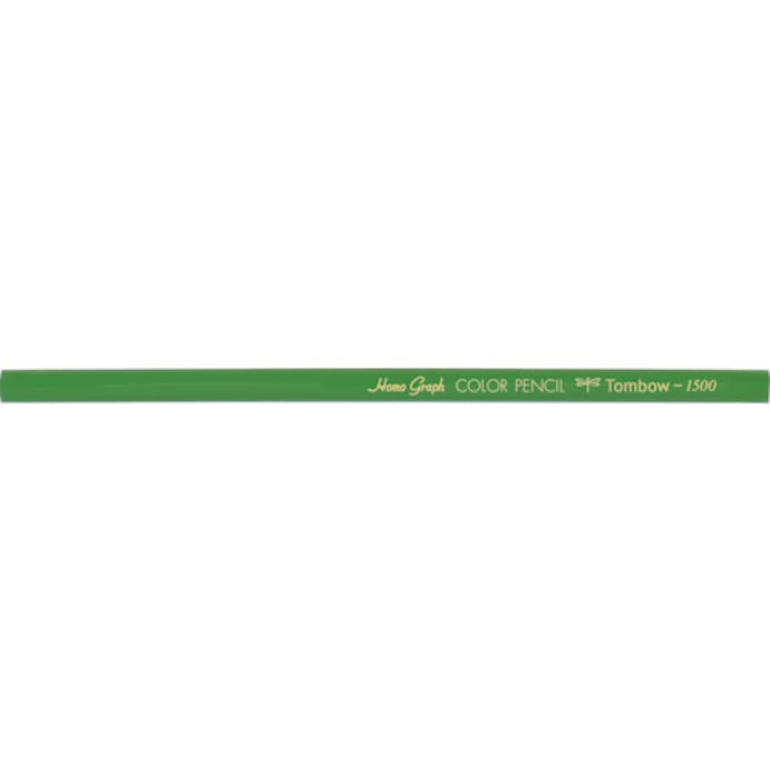 【CAINZ-DASH】トンボ鉛筆 色鉛筆　１５００　単色　黄緑　１２本入り 1500-06【別送品】