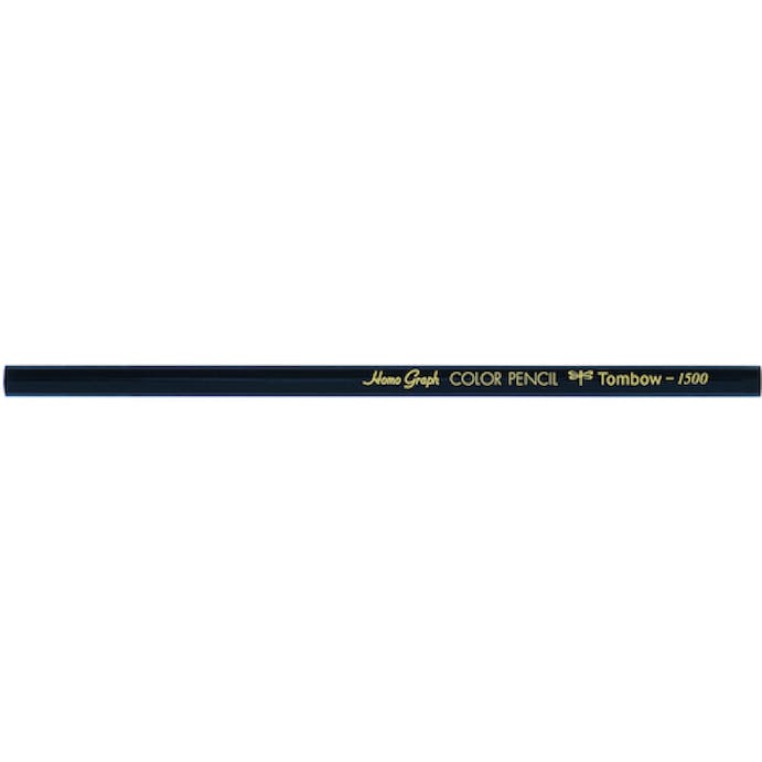 【CAINZ-DASH】トンボ鉛筆 色鉛筆　１５００　単色　黒　１２本入り 1500-33【別送品】