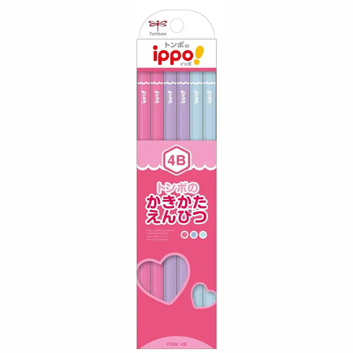 トンボ ippo! かきかたえんぴつ プレーン 4B