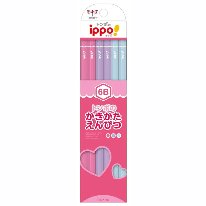 トンボ ippo! かきかたえんぴつ プレーン 6B