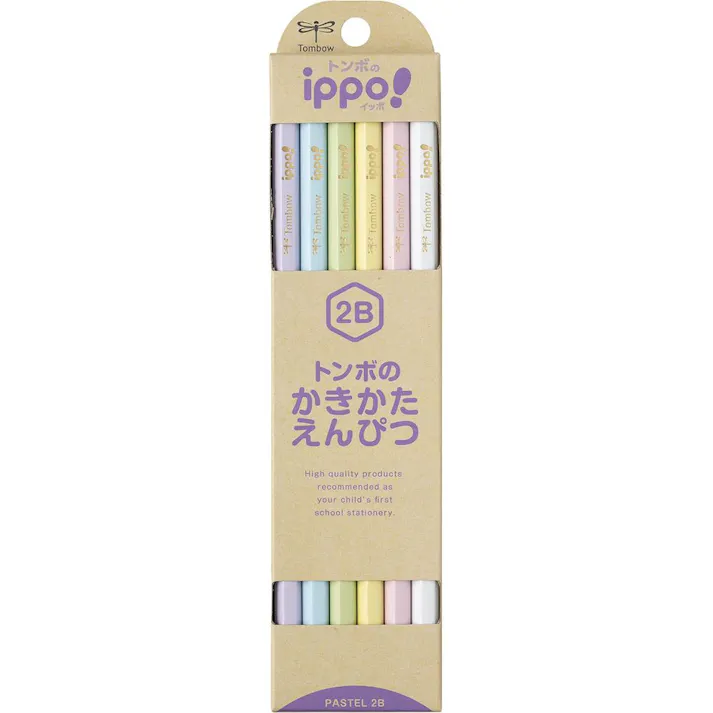 トンボ かきかた鉛筆 ナチュラル PT01 2B