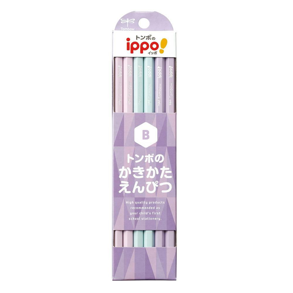 トンボ鉛筆 ippo! かきかたえんぴつ B パープル