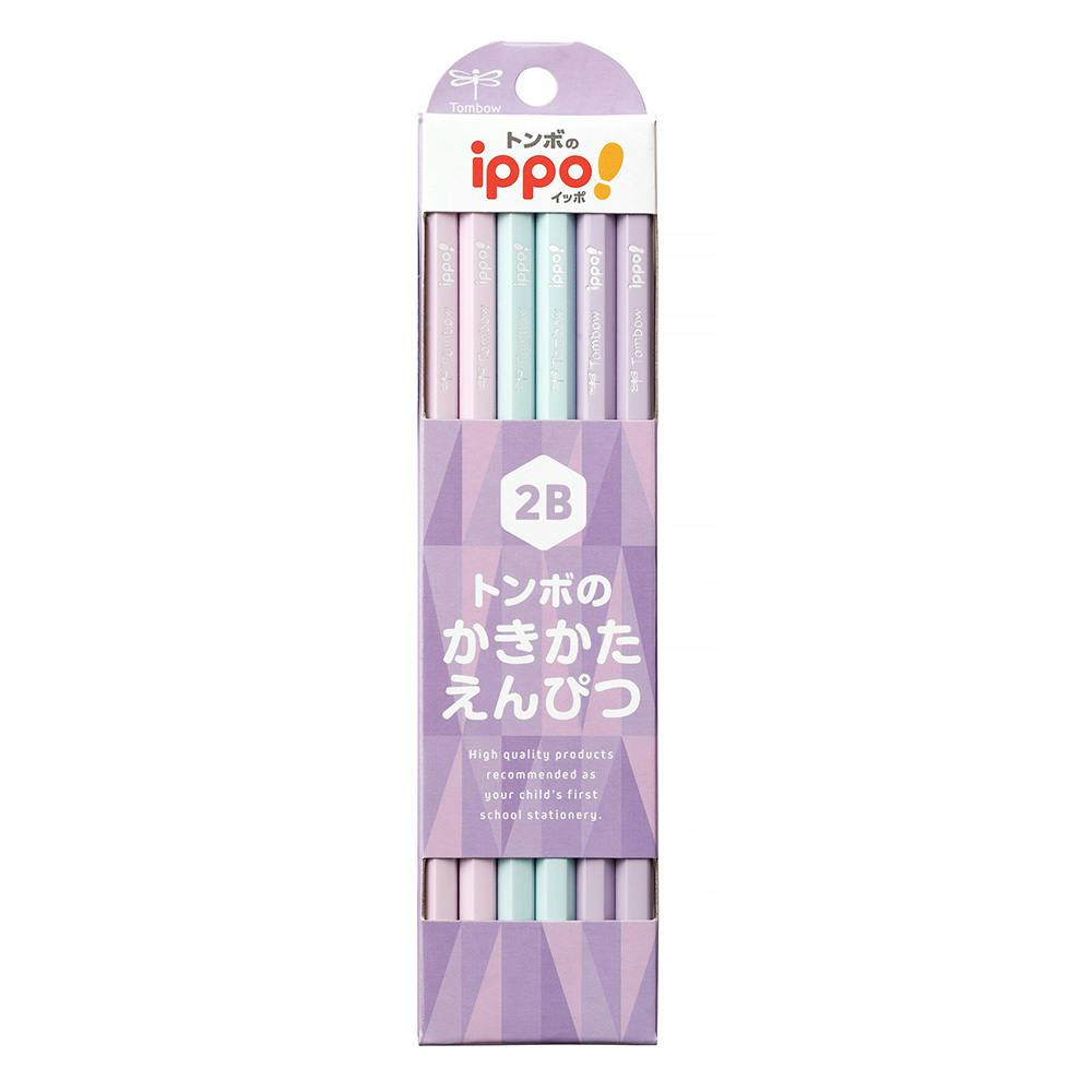 トンボ鉛筆 ippo! かきかたえんぴつ 2B パープル