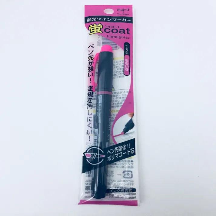 トンボ鉛筆 蛍光ツインマーカー 蛍コート ももいろ GCA-112