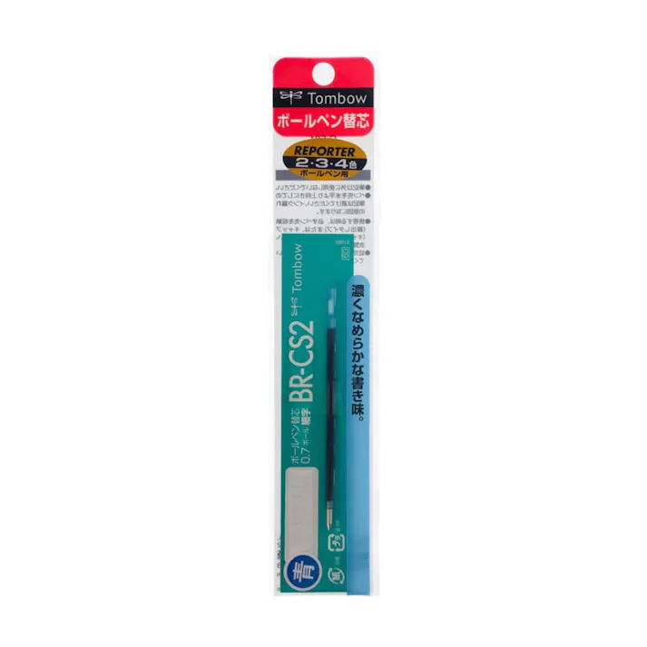 トンボ鉛筆 油性ボールペン替芯 リポーター用 0.7mm 青 FCR-162C