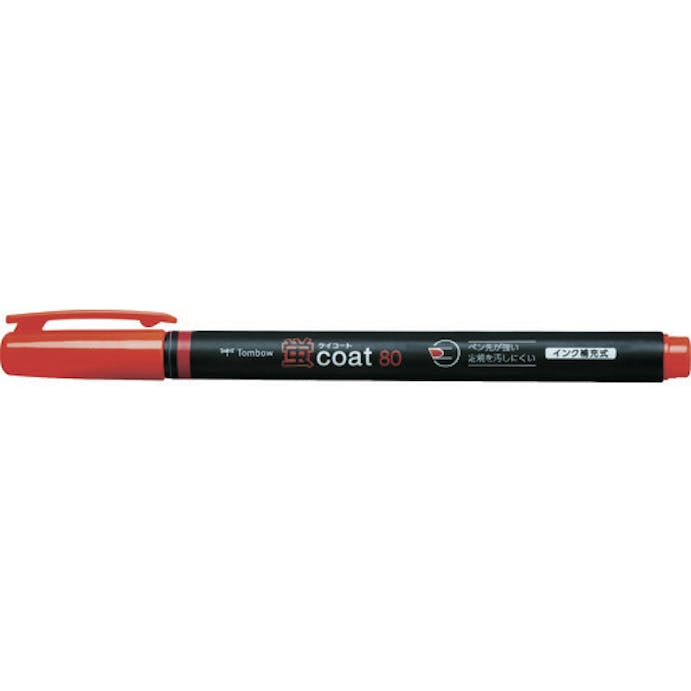【CAINZ-DASH】トンボ鉛筆 蛍光マーカー蛍ＣＯＡＴ８０　赤 WA-SC94【別送品】