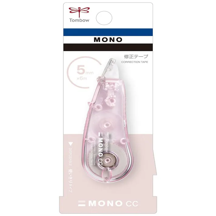 トンボ鉛筆 修正テープ MONOCC ソフトピンク