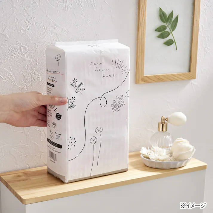 大王製紙 エリエール ナチュラ さら肌さらり よれスッキリ吸水ナプキン 20.5cm 30cc 限定デザイン 48枚