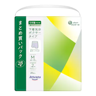 アテント うす型パンツ 下着気分 ボクサータイプ M 28枚
