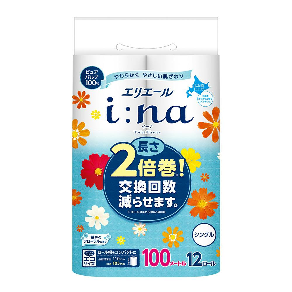 エリエール イーナトイレット シングル 100m×12ロール