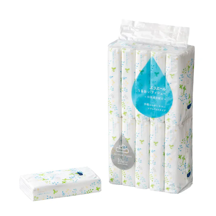 エリエール うるおいティシュー ソフトパックタイプ 120組×10個パック