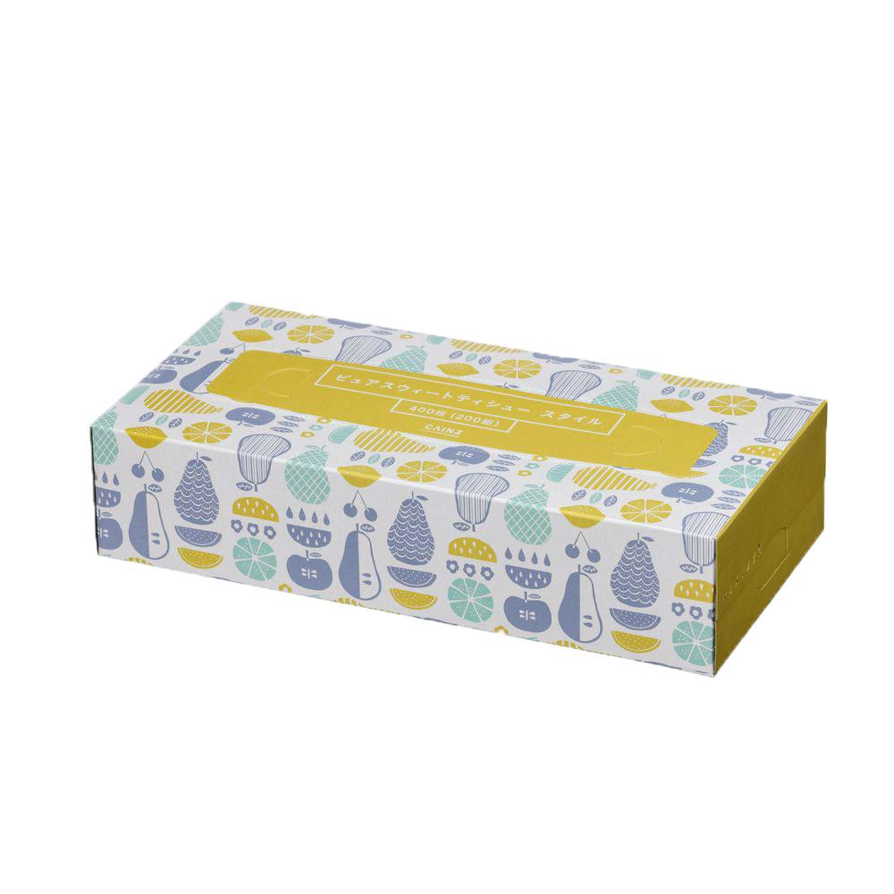 カインズ ピュアスウィートティシュー スタイル 200組×5個パック | 紙