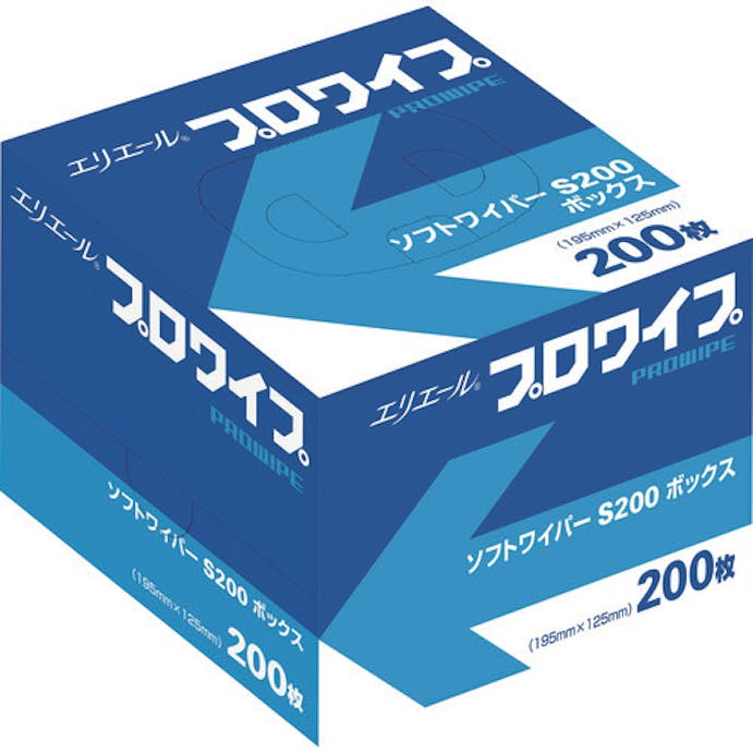 【CAINZ-DASH】ＥＢＳ ウエス　プロワイプ　ソフトワイパーＳ２００　２００枚×７２個入り 703128【別送品】