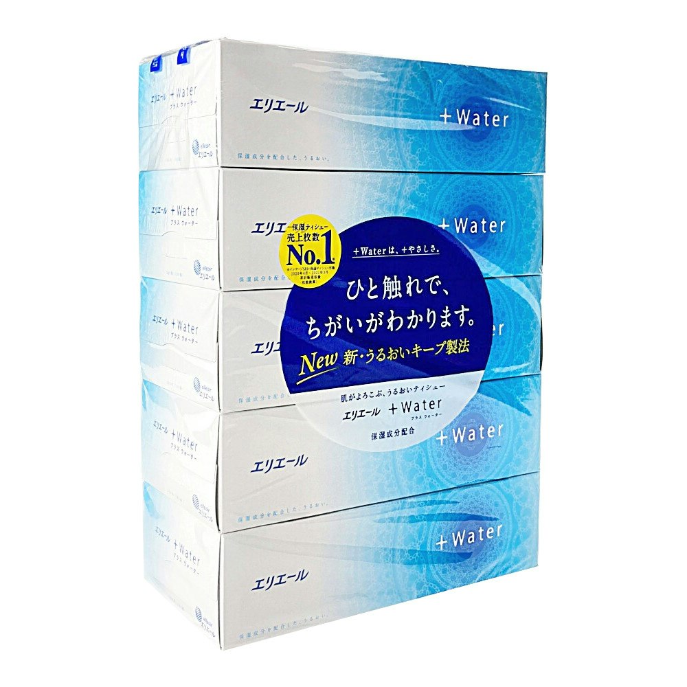 418円 5☆大好評 ティッシュペーパー 保湿 180組 5箱入 エリエール+