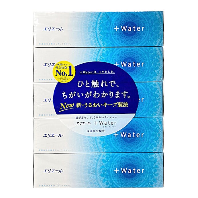 大王製紙 エリエール ＋Water(プラスウォーター) 180組×5個パック