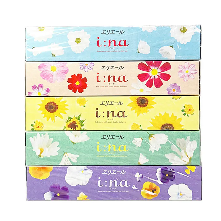 エリエール i:na(イーナ) ティシュー 150組×5個パック