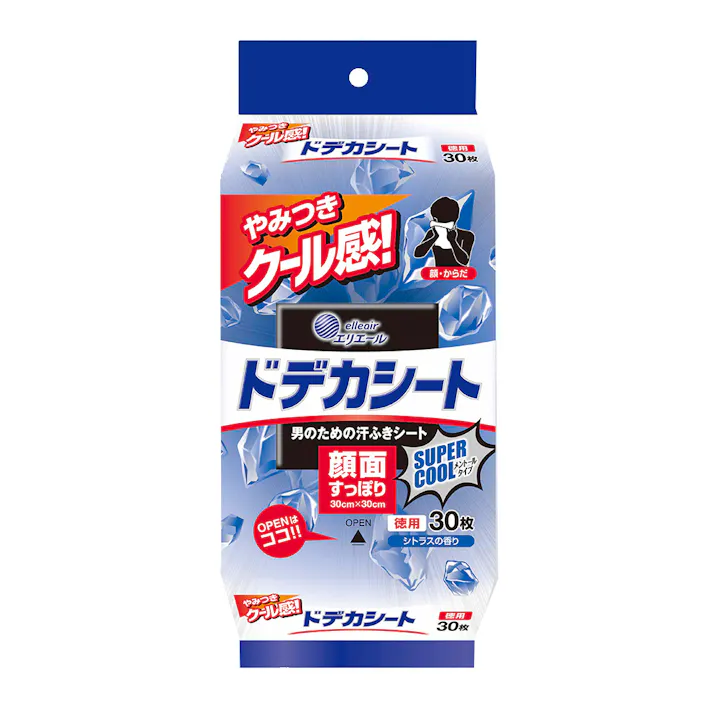 エリエール for MEN ドデカシート スーパークールタイプ 30枚