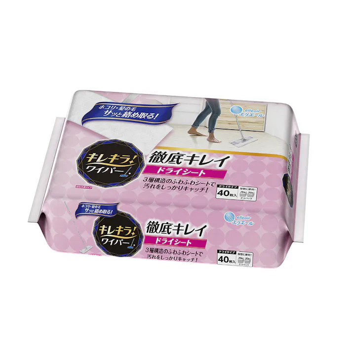 エリエール キレキラ!ワイパー 徹底キレイ ドライシート 40枚