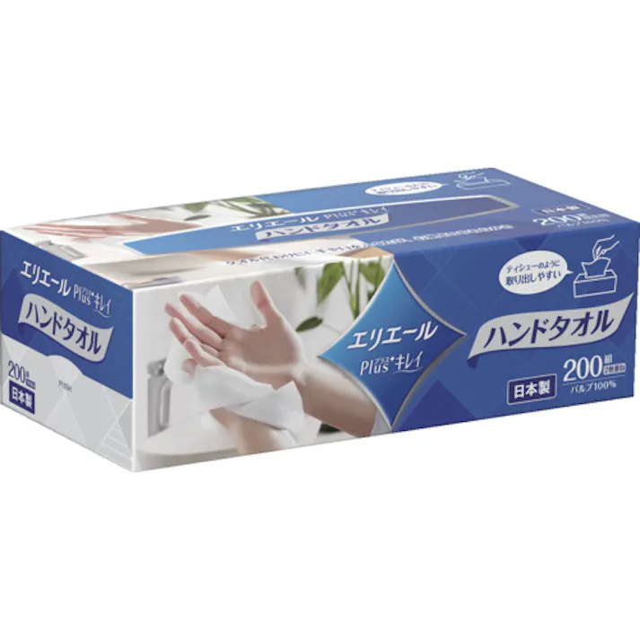 【CAINZ-DASH】EBS Plus+キレイハンドタオル ボックス200W1P 21000586【別送品】