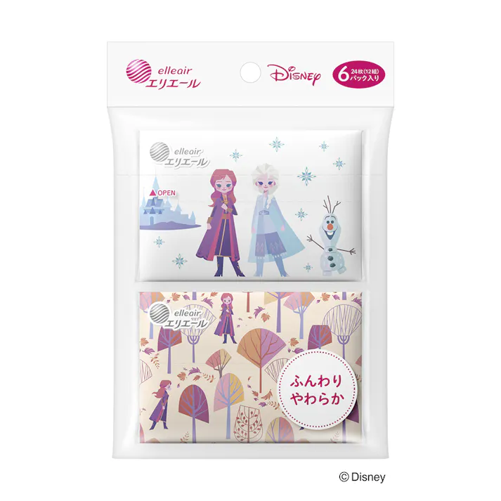 大王製紙 エリエール ディズニーデザイン ポケット 12組×6パック キッズ